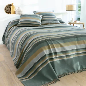 Blancheporte Plaid Jeté Multicolore Coton Tissage Artisanal marques pas cher 7