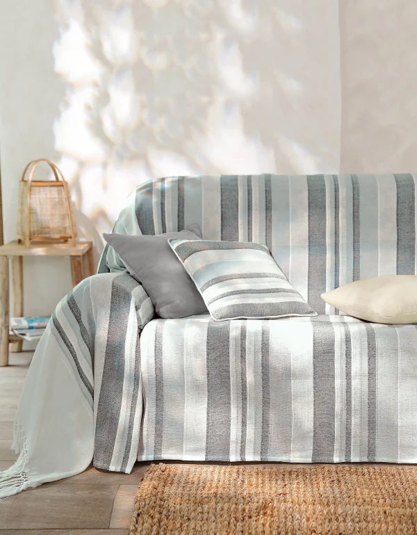 Blancheporte Plaid Jeté Multicolore Coton Tissage Artisanal REMISE 1