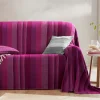 Pas Cher Magasin Soldes Blancheporte Plaid Jeté Multicolore Coton Tissage Artisanal 10