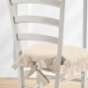 boutique pas cher Blancheporte Housse Chaise Unie Volantée Coton Bachette 8
