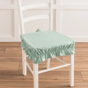 Blancheporte Housse Chaise Unie Volantée Coton Bachette Couleurs variées 9