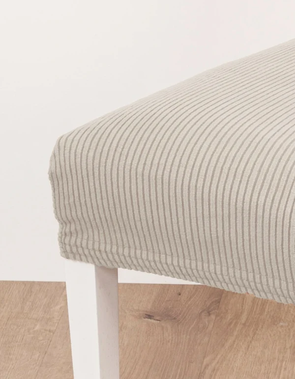 meilleur service Blancheporte Housse De Chaise Bi-extensible Velours Côtelé 3
