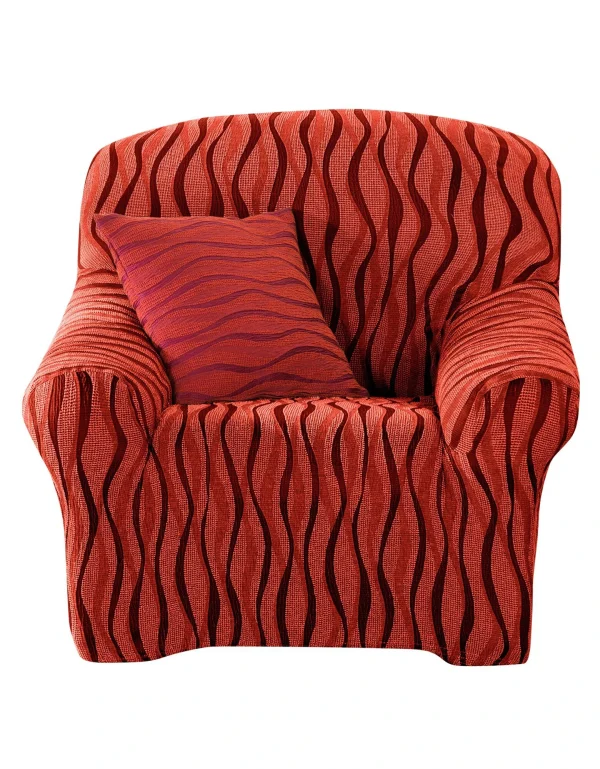 Blancheporte Housse De Salon Jacquard Extensible Imprimé “vagues” mode tendance 3