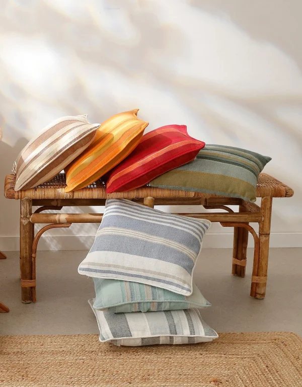 grande popularité Blancheporte Housse Coussin Multicolore Coton Tissage Artisanal – Lot De 2 3