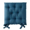 Top ventes Colombine Galette De Chaise Carrée Unie Coton Bachette – Lot De 2 11