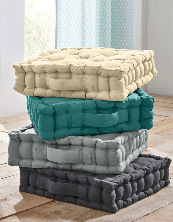 Top ventes Blancheporte Coussin De Sol Uni Coton 4