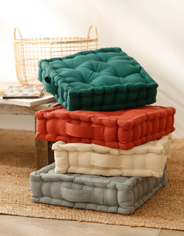 outlet Blancheporte Coussin De Sol Uni Coton 3