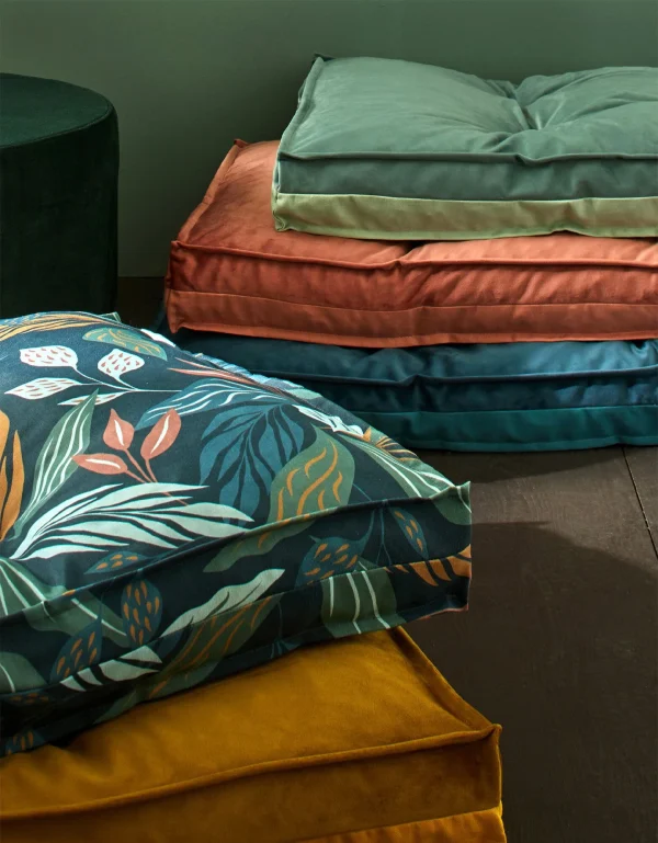 Blancheporte Long Coussin De Sol Bi-matière Velours/coton Uni magasin en ligne france 3