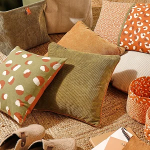 Boutique Blancheporte Housse De Coussin Carrée Imprimé Savana – Lot De 2 9