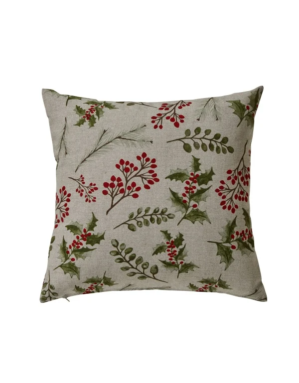design à la mode Blancheporte Lot De 2 Housses De Coussin Imprimé Houx 1