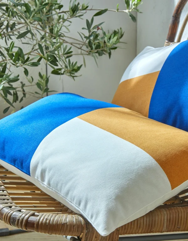 boutique paris Blancheporte Housse De Coussin Colorblock, Collection Ninole – Lot De 2 4