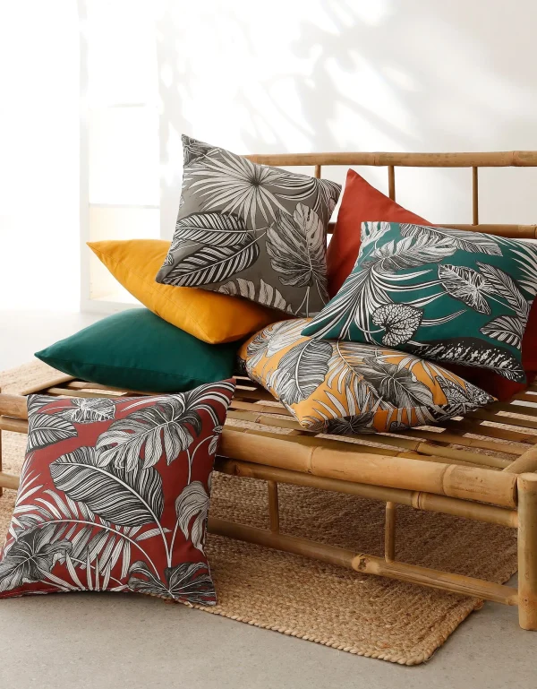 Blancheporte Housse De Coussin Imprimé Tropical – Lot De 2 pas cher marque 4