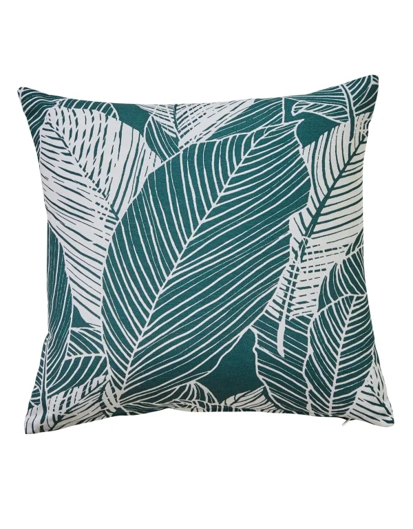 Blancheporte Housse De Coussin Carrée Imprimé Feuillage – Lot De 2 shopping pas cher 1