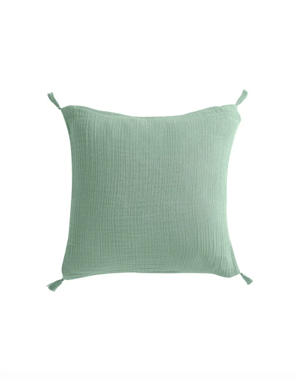 jusqu'à Blancheporte Housse De Coussin Double Gaze De Coton – Lot De 2 1