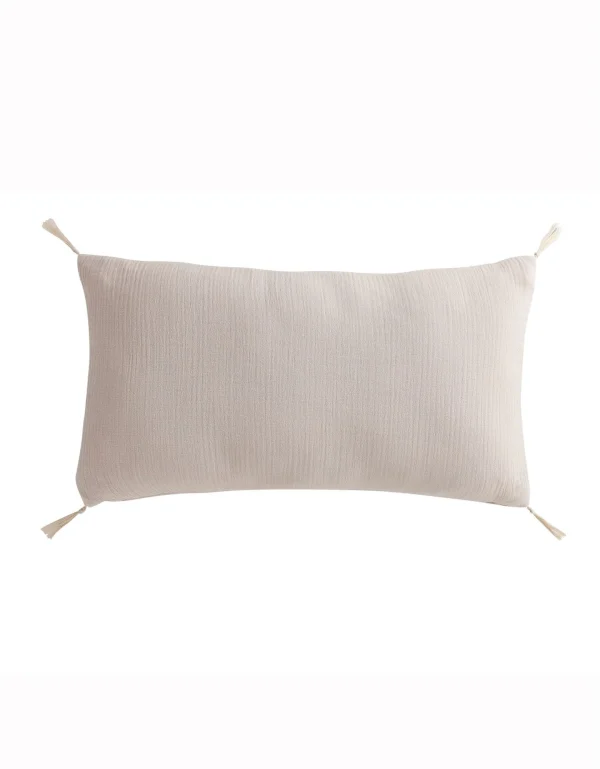 magasin en ligne france Blancheporte Housse De Coussin Double Gaze De Coton – Lot De 2 3