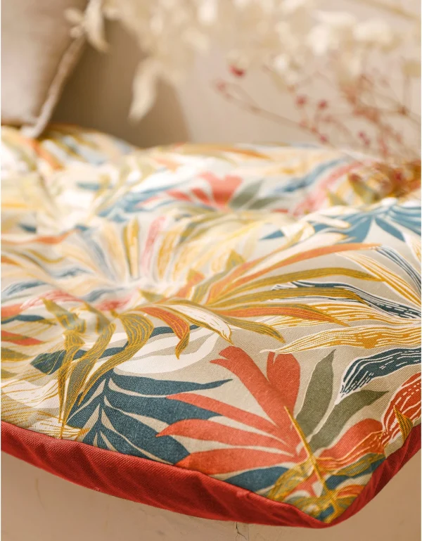 site soldes Blancheporte Long Coussin De Sol Imprimé Feuillage 3