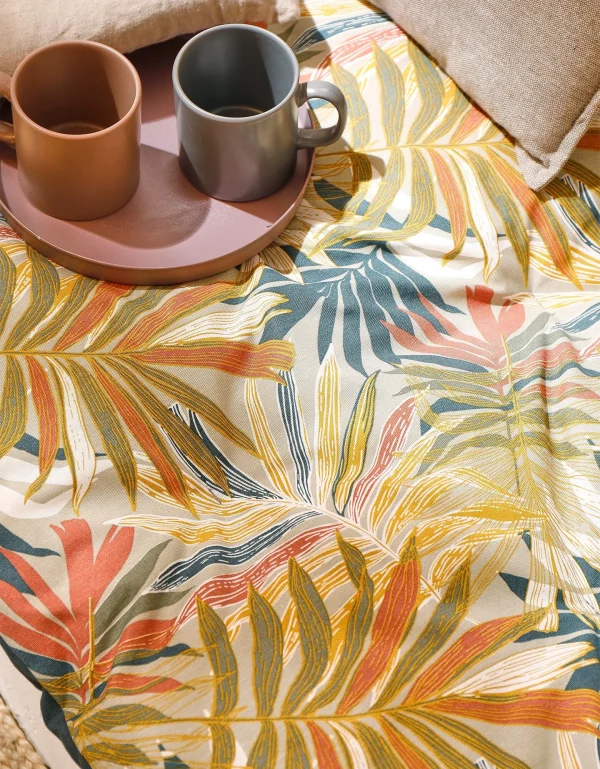 site soldes Blancheporte Long Coussin De Sol Imprimé Feuillage 4