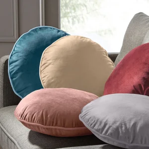 bas prix Blancheporte Coussin Rond Garni En Velours 9