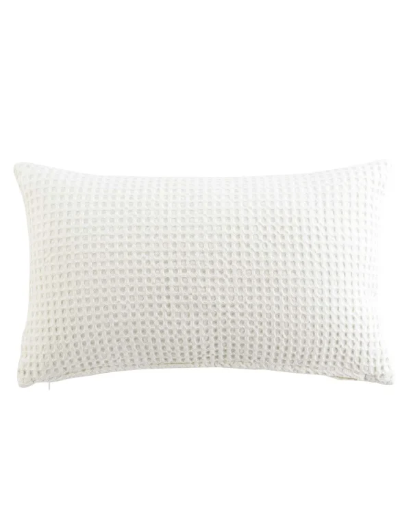 Les achats en ligne Blancheporte Coussin Déhoussable Nid D’abeille Coton Uni 1