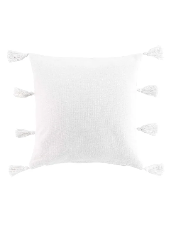mode pas chere Blancheporte Coussin Déhoussable Unis à Pompons 1