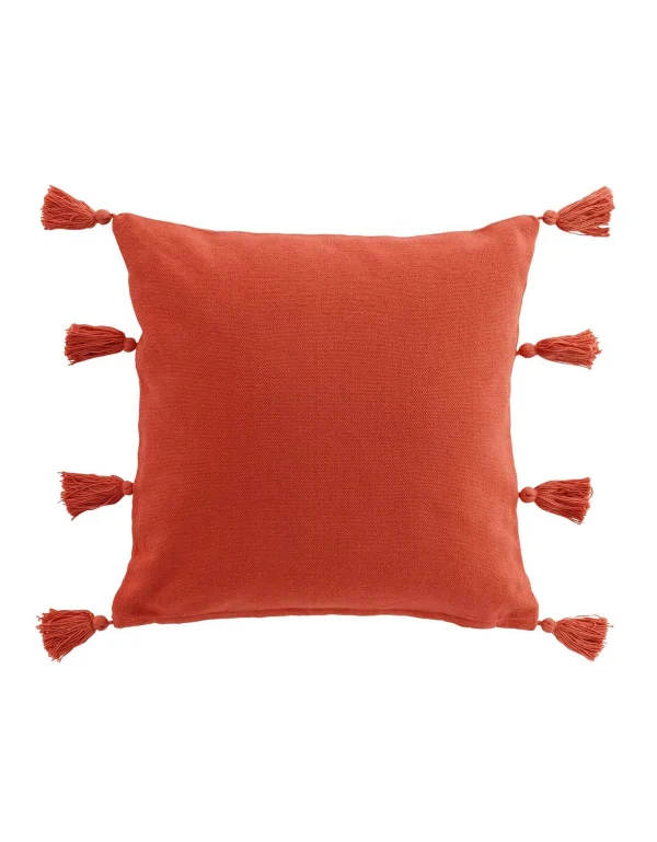 Blancheporte Coussin Déhoussable Unis à Pompons Satisfait ou Remboursé 1